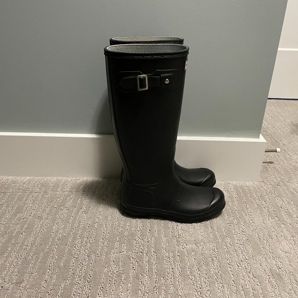 Hunter Women's Original Tall Rain Boots Black - Picture 3 of 8